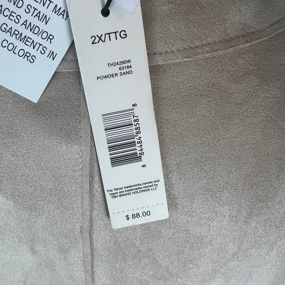 Tahari Faux Leather vest size 2X NWT - Picture 7 of 9